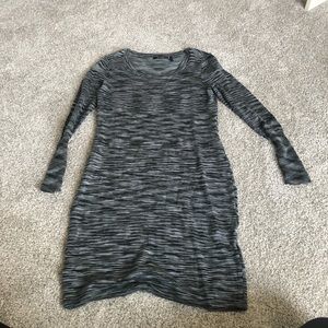 Grey sweater dress